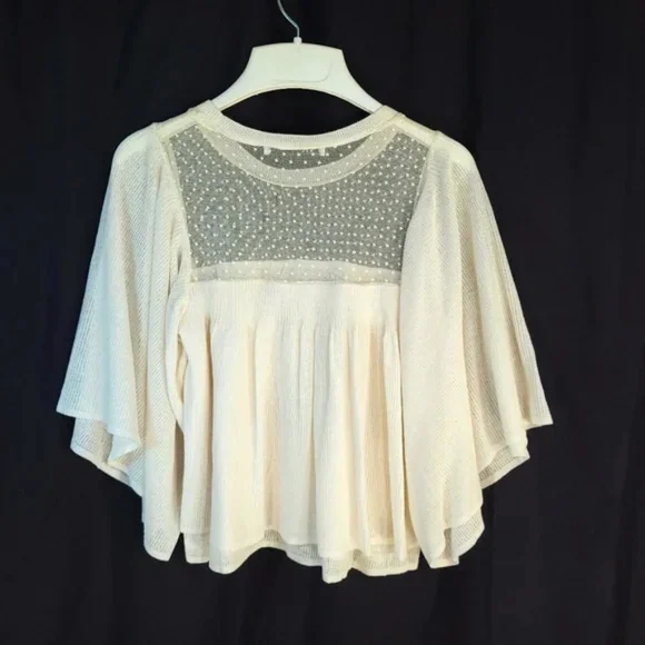 Zara Mesh Neckline Layered Top - Picture 7 of 9